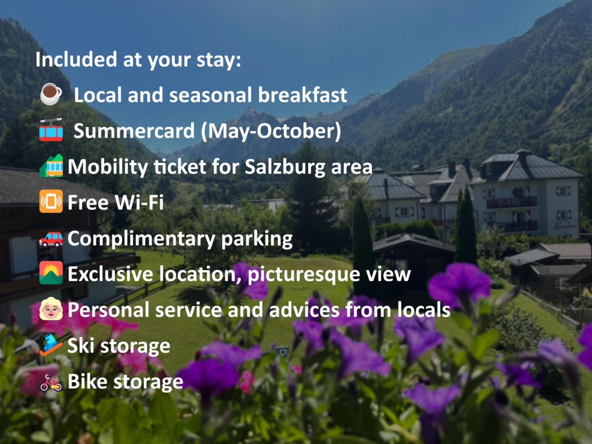Pension Monika, Your B&B Including Summercard 카프룬 외부 사진