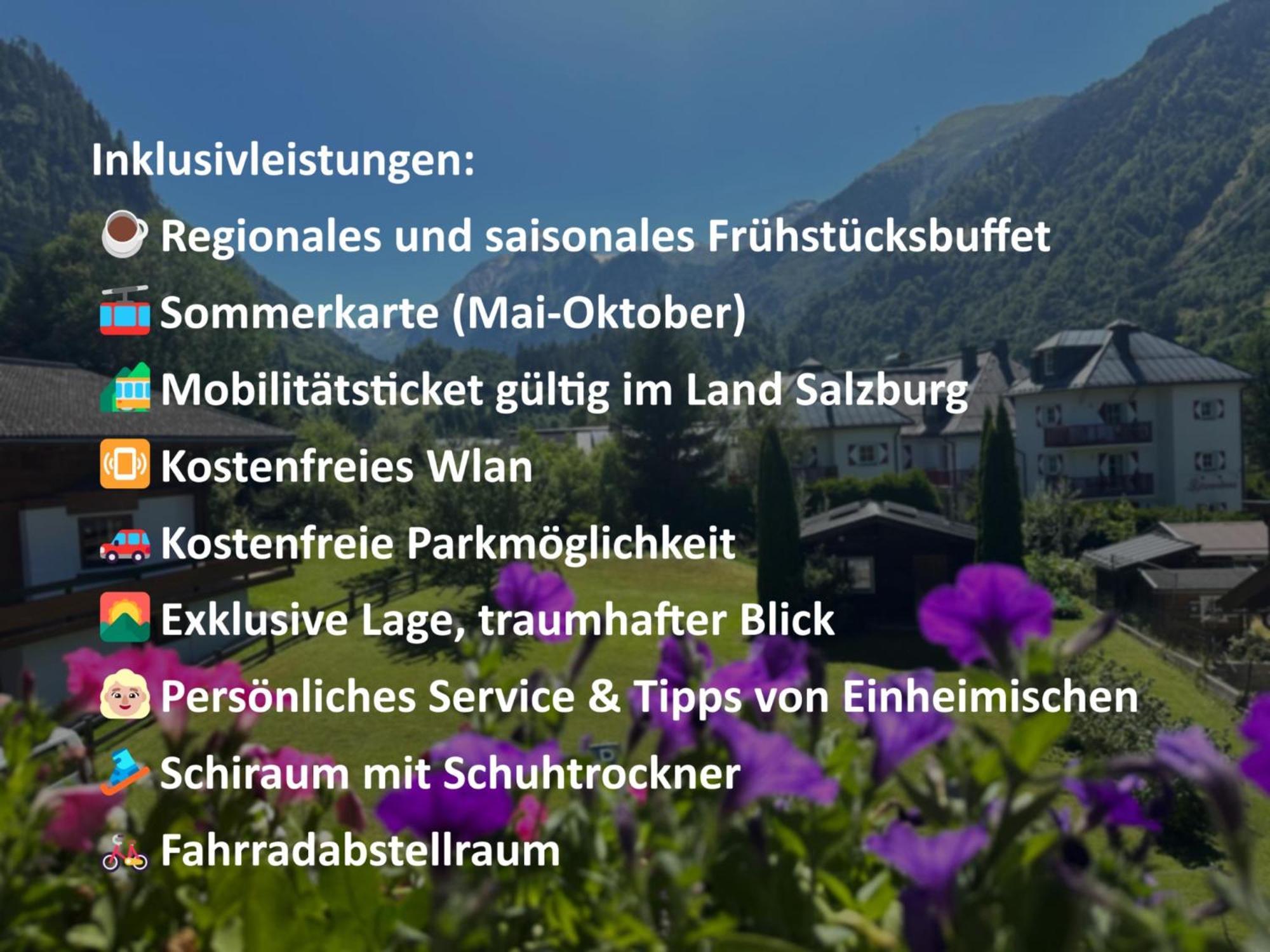 Fruehstueckspension Monika, B&B In Kaprun Mit Summercard 외부 사진